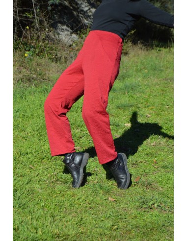 power red trousers